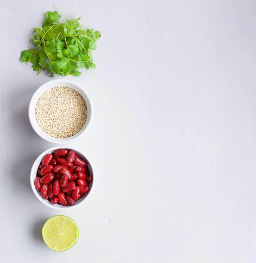 Four ingredient vegan quinoa salad full of proteins to keep your body looking good in summer