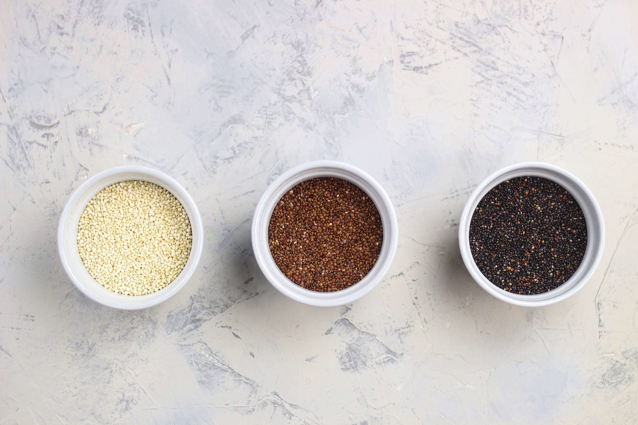 White quinoa, red quinoa, black quinoa, types of quinoa