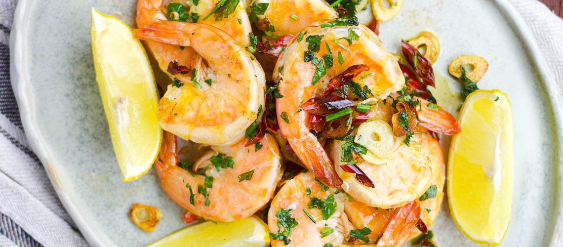 5 minutes tiger prawns