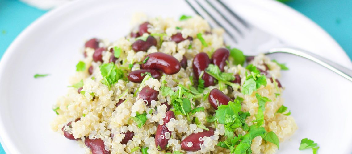 4 ingredient VeGaN quinoa salad