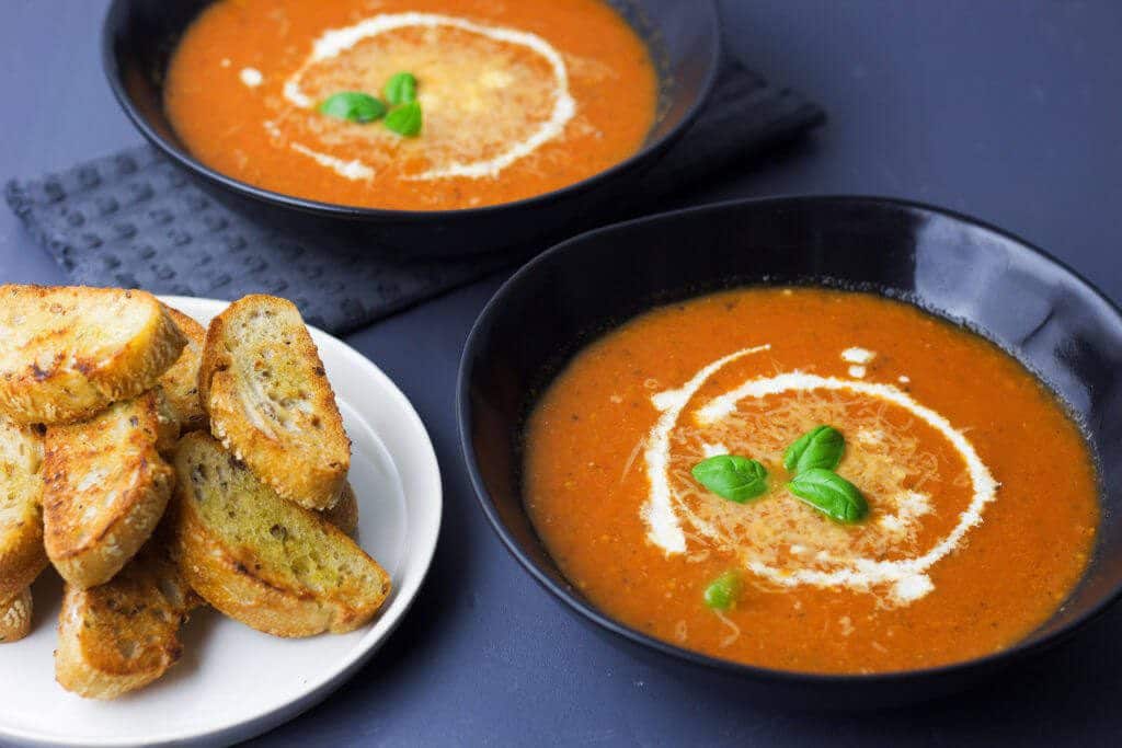 Best oven-roasted tomato soup with VeGaN Parmesan. 7 Best oven-roasted tomato soup with VeGaN Parmesan.