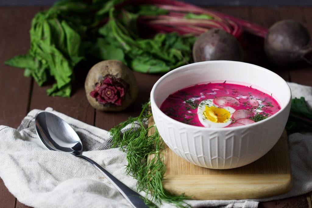 Easy Traditional Polish cold beetroot soup (chlodnik)