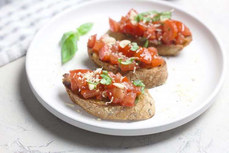 Classic bruschetta from fresh tomatoes - https://tasteisyours.com