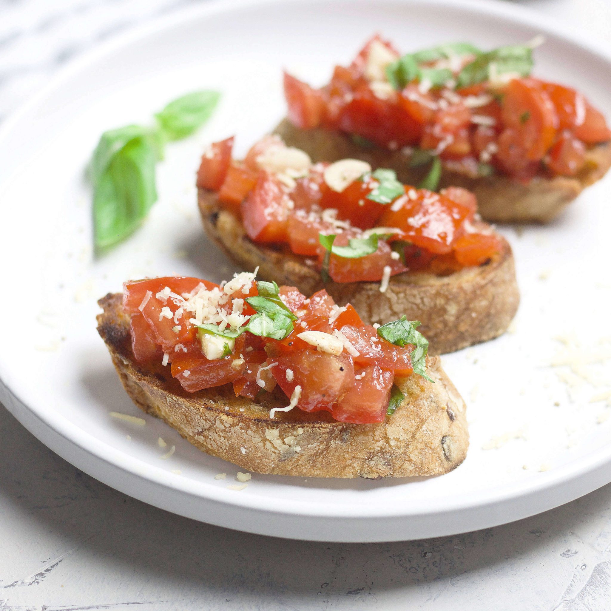 Classic bruschetta from fresh tomatoes - https://tasteisyours.com