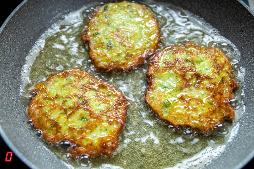 Easy 6 ingredients crunchy Zucchini and Potato Fritters