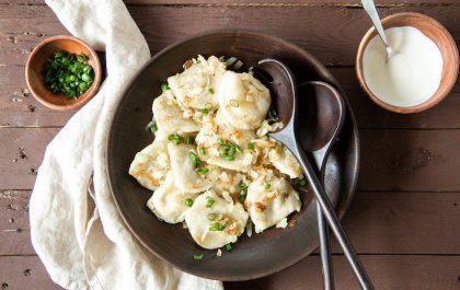 Polish duck pierogi - Amazing traditional Polish pierogi filled with duck meat and vegetables.